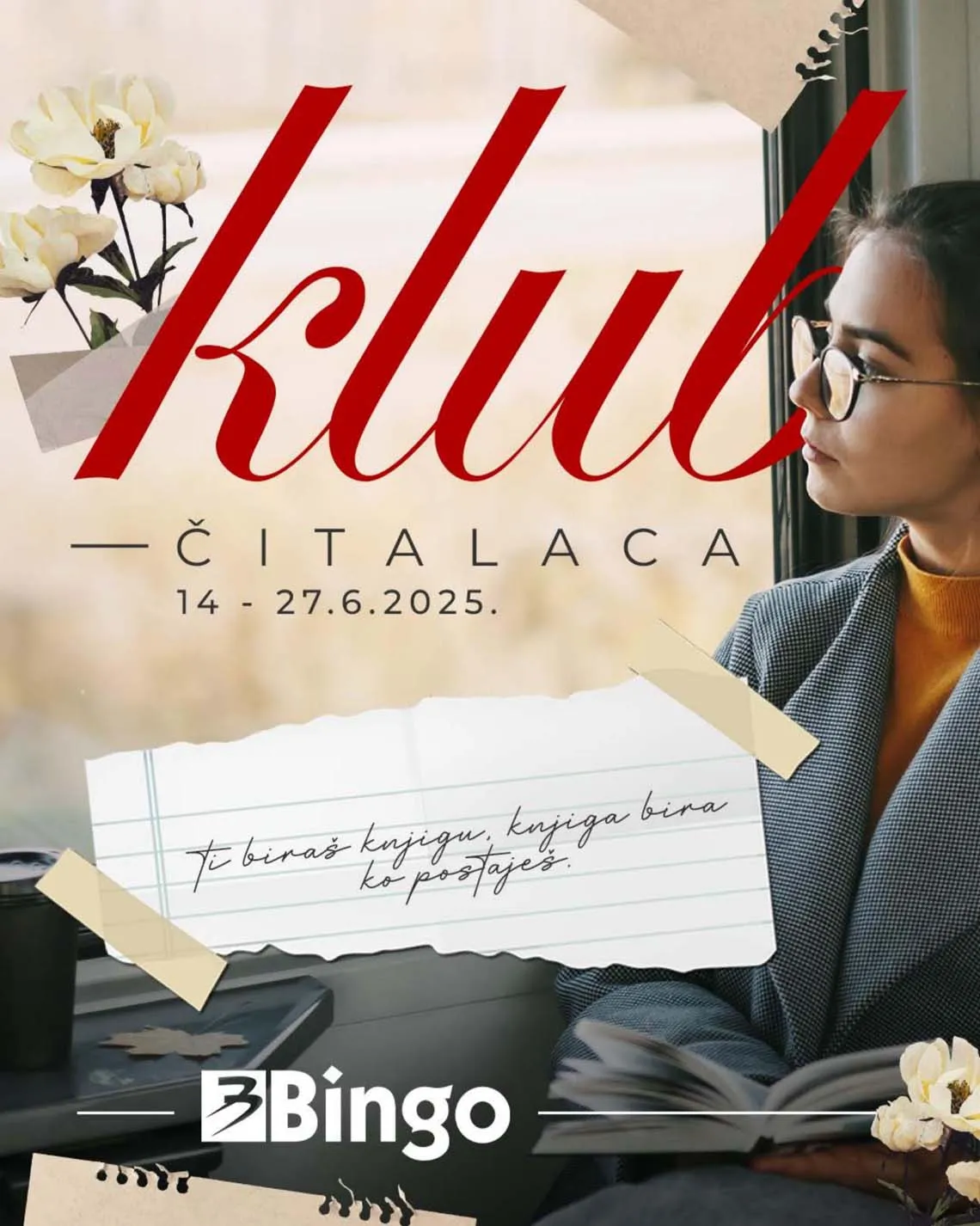 Bingo akcija KLUB ČITALACA sniženja do 27.06.2025