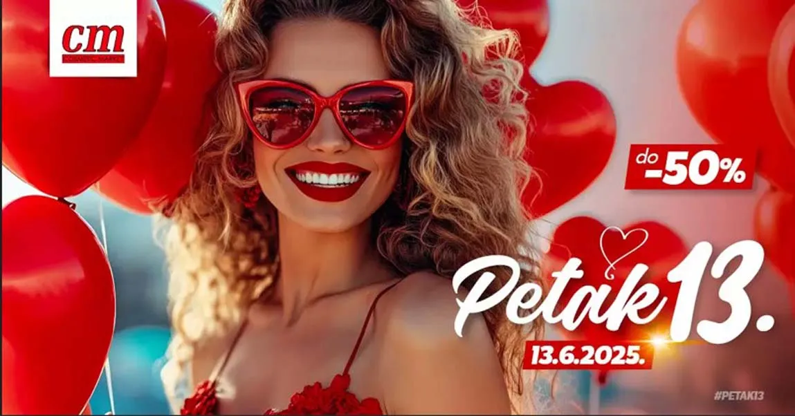 CM Cosmetic market akcija Crni petak sniženja za 13.06.2025