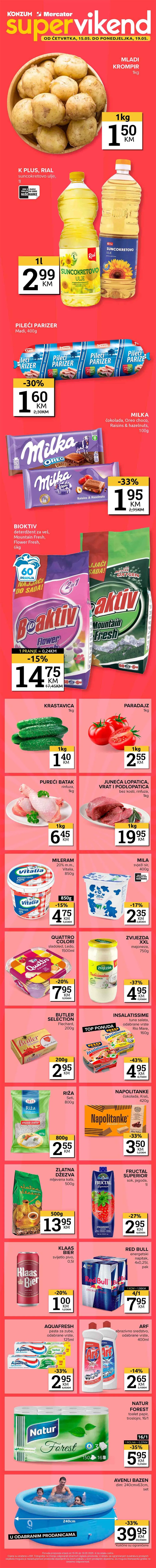 Vikend akcija Konzum i Mercator